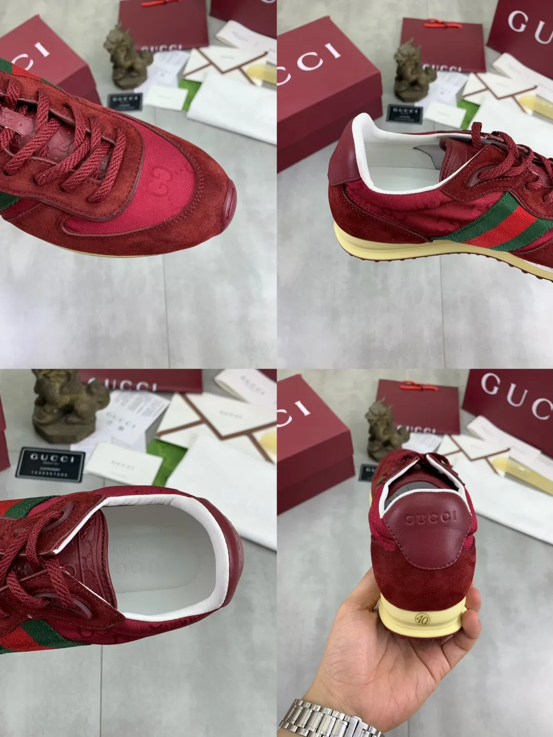 Men's shoes 💰P640 New Gucci Gucci Top version Latest catwalk style Re-Motion series Thick-soled casual sports shoes Original purchase and development ▪️Fabric: Original custom imported first-layer cowhide ▪️Sole: Original molded TPU material ▪️Sole thickness: 3.5CM ▪️Size: Men 39-45 Color: 8️⃣ colors available, boutique packaging